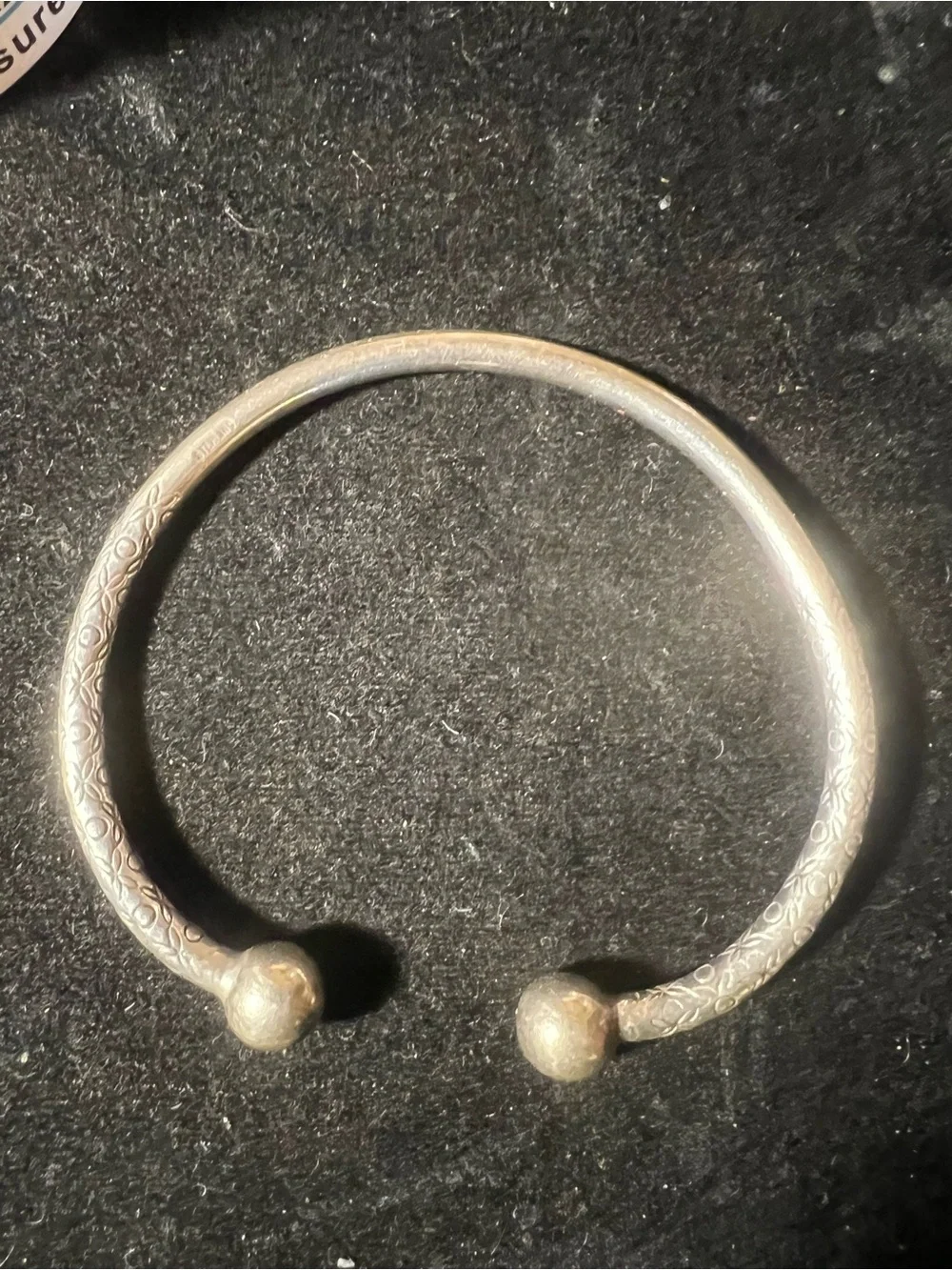 Vintage Men’s Sterling Silver West Indian Bangle